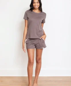 Leena & Lu Pima Tee And Short Pajama Set 3 Leena & Lu Pima Tee And Short Pajama Set