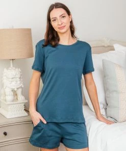 Leena & Lu Pima Tee And Short Pajama Set
