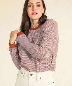 Poplinen Billie Bamboo Stripe Tee