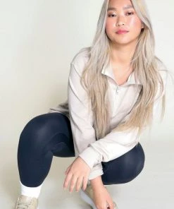 Poplinen Frances Tencel Zip Collar Sweatshirt Clothing