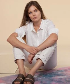 Poplinen Mercedes Upcycled Long Sleeve Linen Shirt