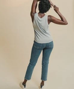 Poplinen Shirley Bamboo Tank Top - Gray