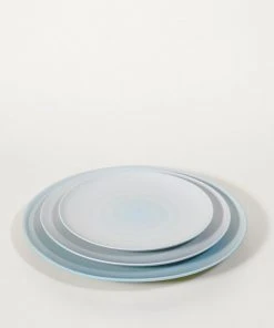 Middle Kingdom Porcelain Wash Ware Plate - Robin Egg Kitchen + Dining