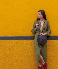 Purse & Clutch Embossed Circle Crossbody - Charcoal Accessories 9 Purse & Clutch Embossed Circle Crossbody - Charcoal Accessories