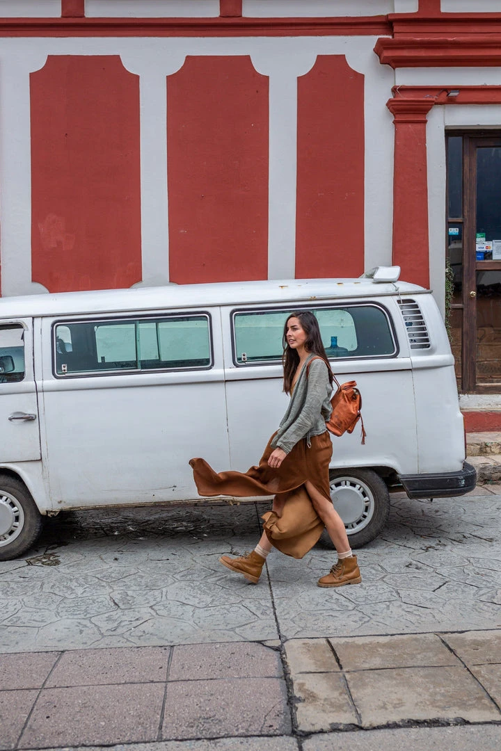 Purse & Clutch Leather Backpack - Russet Brown Handcrafted 6 Purse & Clutch Leather Backpack - Russet Brown Handcrafted