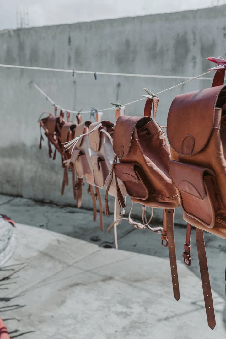 Purse & Clutch Leather Backpack - Russet Brown Handcrafted 8 Purse & Clutch Leather Backpack - Russet Brown Handcrafted