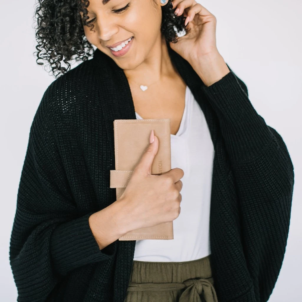 Purse & Clutch Leather Wallet - Caramel 3 Purse & Clutch Leather Wallet - Caramel