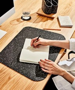 Slash Objects R2 Recycled Rubber Deskmat - Speckled Black Home Goods