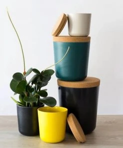 EKOBO Home Goods Recycled Bamboo Storage Jar Set