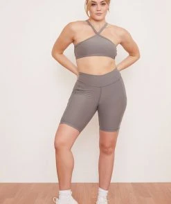 Wolven Recycled Bike Short With Pockets - Wolf Gray