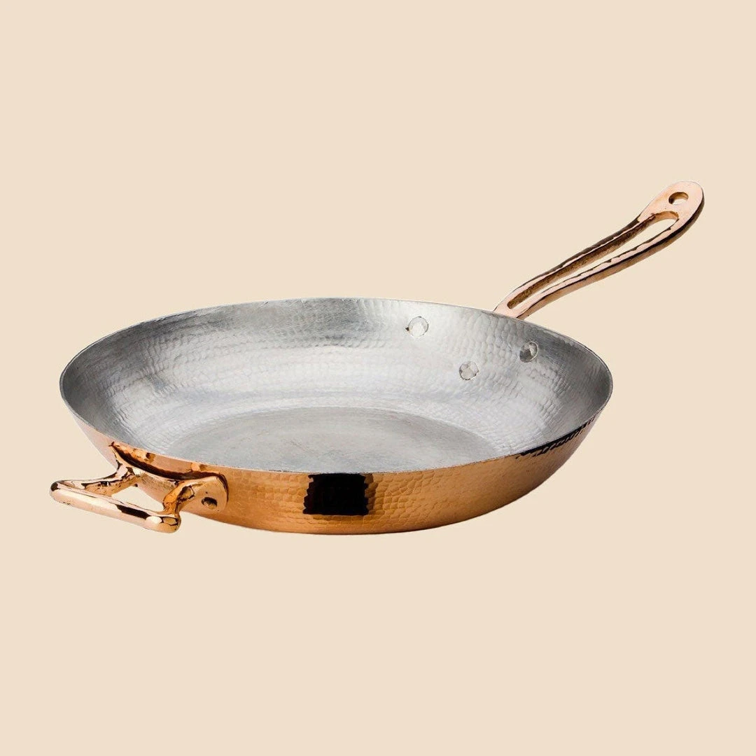 Amoretti Brothers Home Goods Recycled Copper Frying Pan W/ Handle 4 Amoretti Brothers Home Goods Recycled Copper Frying Pan W/ Handle
