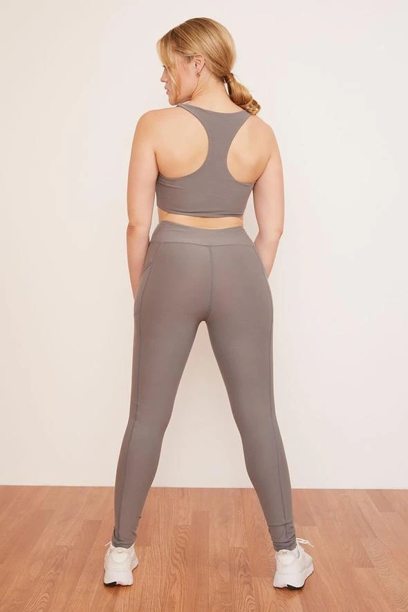 Wolven Best Sellers Recycled Legging With Pockets - Wolf Gray Wolven Best Sellers Recycled Legging With Pockets - Wolf Gray