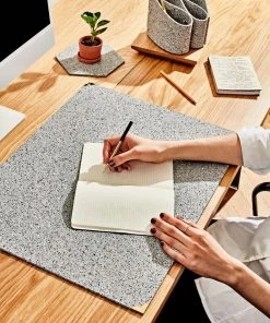 Slash Objects Home Goods Recycled Rubber Deskmat - Gris