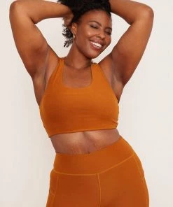 Wolven Best Sellers Recycled Yoga Top - Turmeric