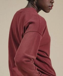 Poplinen René Jogger Sweatshirt - Brick Clothing