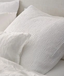 Coyuchi Reyes Waffle Sham - Alpine White Home Goods