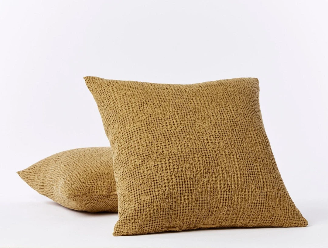 Coyuchi Reyes Waffle Sham - Hazel 2 Coyuchi Reyes Waffle Sham - Hazel
