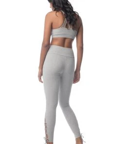 Synergy Organic Clothing Rhythm Yoga Bra - Heather Gray