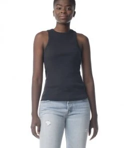 Synergy Organic Clothing Sale Rib Knit Shell Tank Top - Black