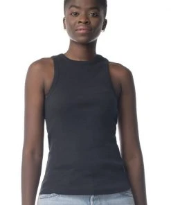 Synergy Organic Clothing Sale Rib Knit Shell Tank Top - Black