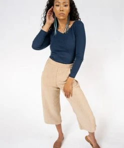 Tonlé Rib Upcycled V Neck Top 8 Tonlé Rib Upcycled V Neck Top