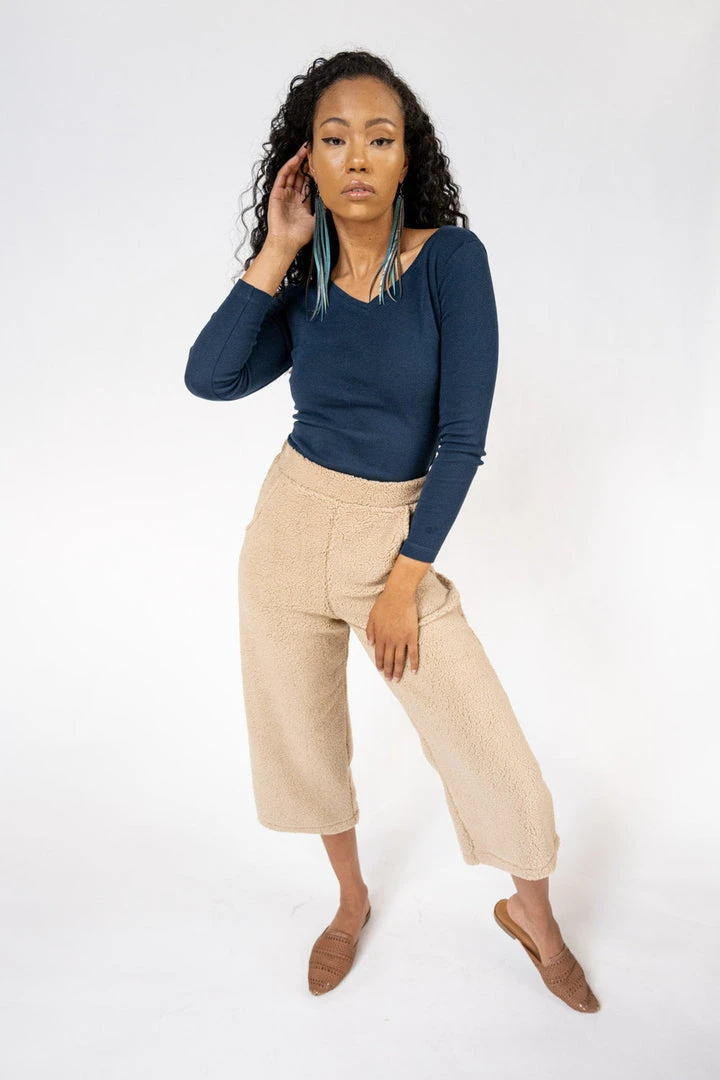 Tonlé Rib Upcycled V Neck Top 3 Tonlé Rib Upcycled V Neck Top