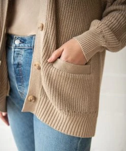 WVN Ribbed Oversized Cardigan