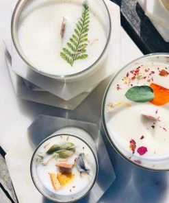 Ritual And Fancy Natural Flower Petal Glass Votive Candle - 5 Oz Best Sellers