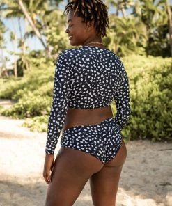 Sensi Graves Rose Recycled Swim Crop Top