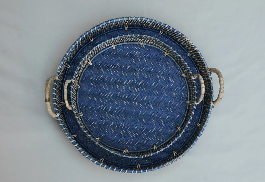 Amara New Arrivals Round Rattan Tray 3 Amara New Arrivals Round Rattan Tray