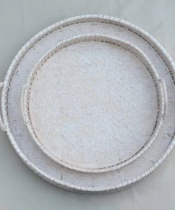 Amara New Arrivals Round Rattan Tray 15 Amara New Arrivals Round Rattan Tray