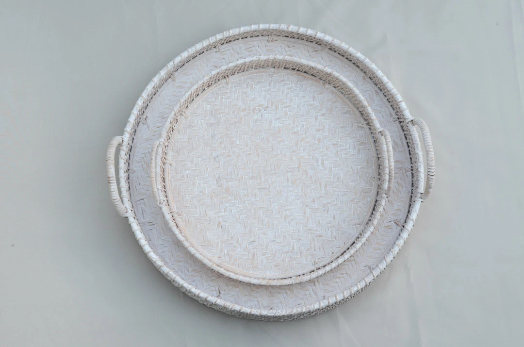 Amara New Arrivals Round Rattan Tray 7 Amara New Arrivals Round Rattan Tray