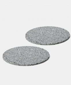 Slash Objects Kitchen + Dining Round Recycled Rubber Trivet Set
