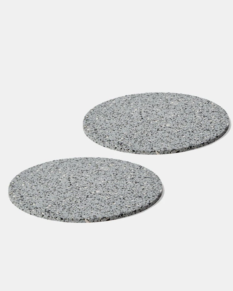 Slash Objects Kitchen + Dining Round Recycled Rubber Trivet Set 2 Slash Objects Kitchen + Dining Round Recycled Rubber Trivet Set