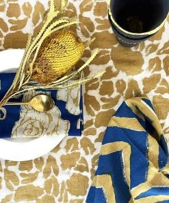 Ichcha Royal Gold Mix + Match Napkin Set Kitchen + Dining