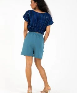 Tonlé Sabra Unisex Upcycled Shorts Clothing