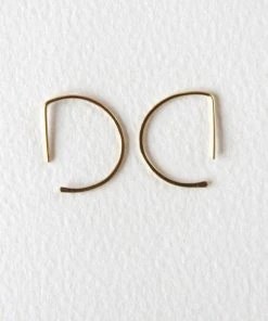 Salt + Still 14K Half Moon Earrings