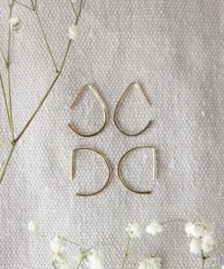 Salt + Still 14K Half Moon Earrings