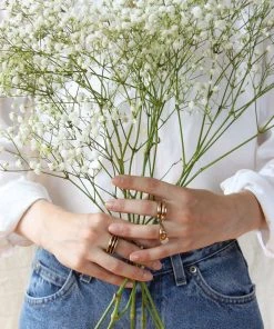 Salt + Still Dimple Signet Ring