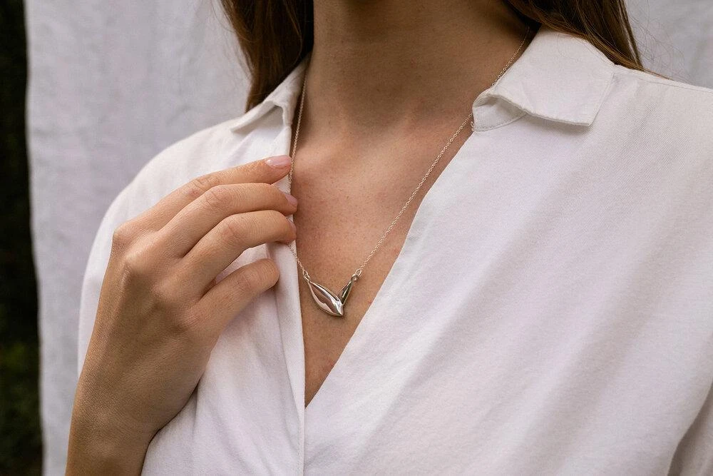 Salt + Still Heron Necklace 2 Salt + Still Heron Necklace