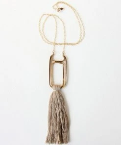 Salt + Still Handcrafted Oblong Necklace