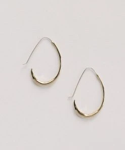 Salt + Still Jewelry Ovate Hoop Earrings