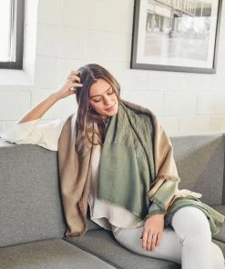 Studio Variously Salvia Merino Blanket