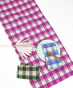 Archive New York San Andres Gingham Table Runner Kitchen + Dining