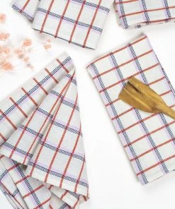 Archive New York San Lucas Plaid Napkin Set Kitchen + Dining