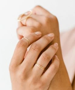 Sara Patino Jewelry Be Light Recycled Gold Stacking Ring