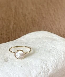 Sara Patino Jewelry Deep Pearl Recycled Gold Ring