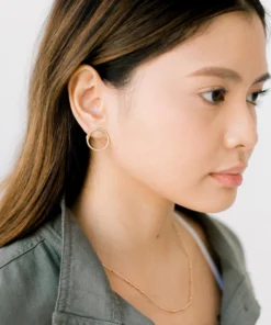 Sara Patino Jewelry Be Open Recycled Gold Earrings