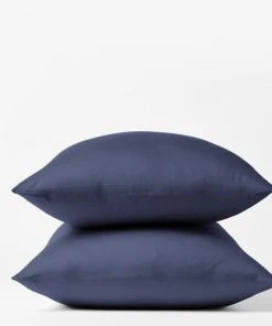 Coyuchi Sateen Sheet Set - Moonlight Blue Home Goods