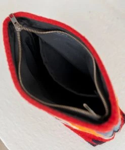 MZ Fair Trade Accessories Scarlet Arrow Wool Clutch Bag